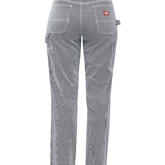 Dickies Girl Junior's Hickory Striped Relaxed Fit Cargo Painters Pants S… - Picture 3 of 16